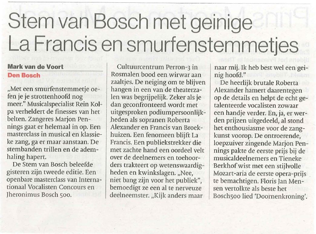 Knipsel Brabants dagblad